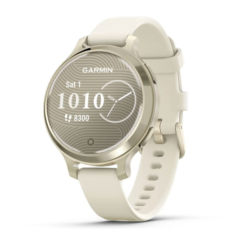 Garmin Lily 2 Active (Cream Gold with Bone Silicone Band)