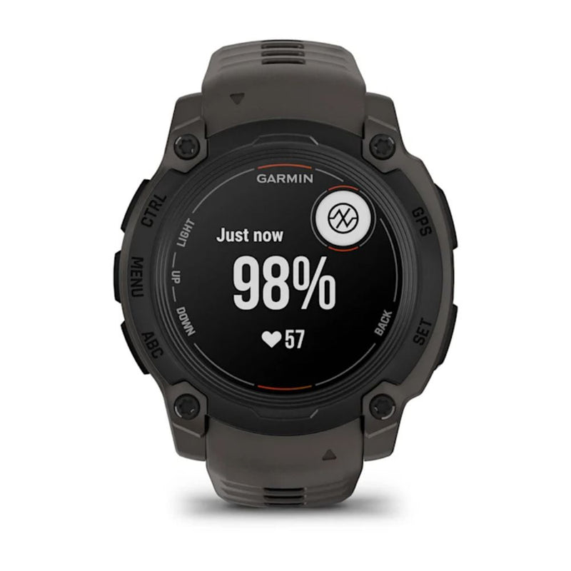 Garmin Instinct E – 40 mm Black with Charcoal Silicone Band