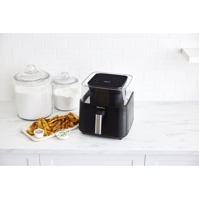 GreenPan Bistro Airfryer with See-Thru Lid 6.6L