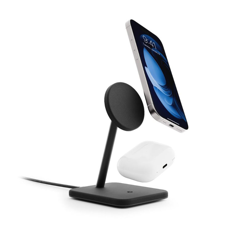 Twelve South HiRise 2 Deluxe 2-in-1 Qi2 Charger Black