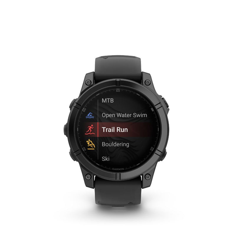 Garmin Fenix E 47mm AMOLED (Slate Grey Steel with Black Silicone Band)