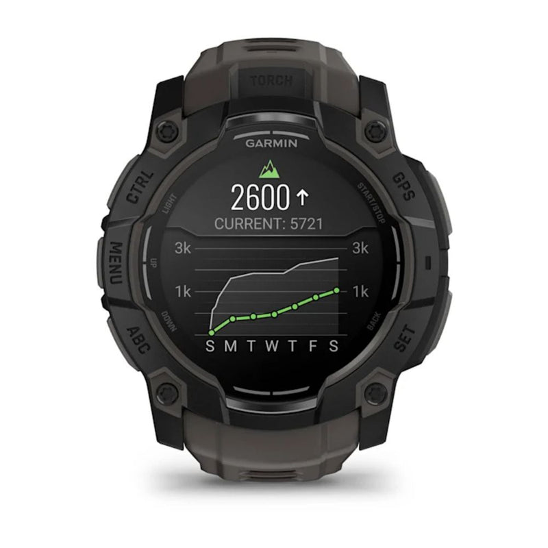 Garmin Instinct 3 – 50 mm, AMOLED Black with Charcoal Silicone Band