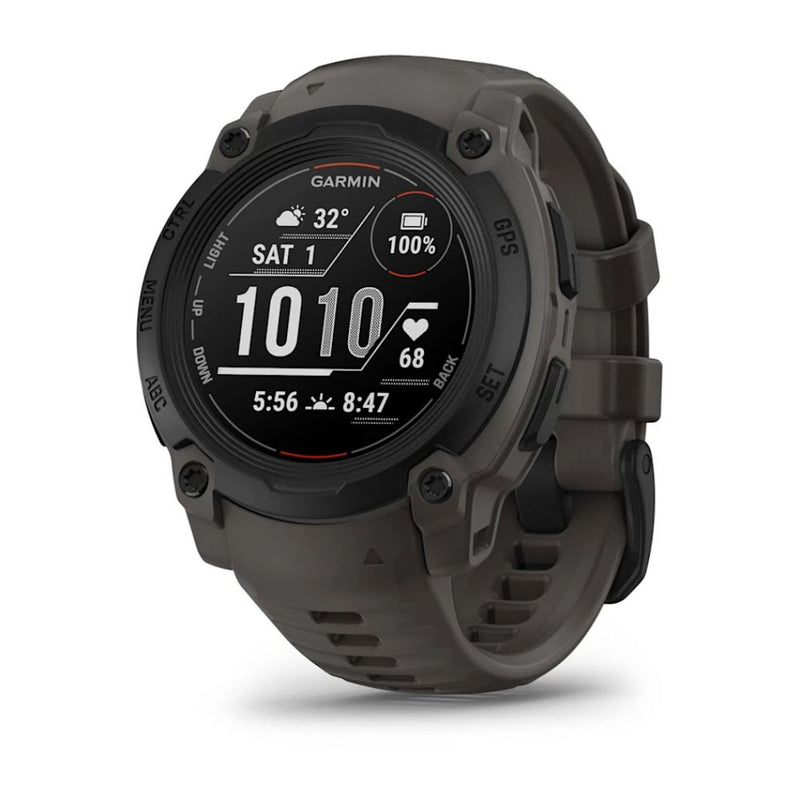 Garmin Instinct E – 45 mm Black with Charcoal Silicone Band