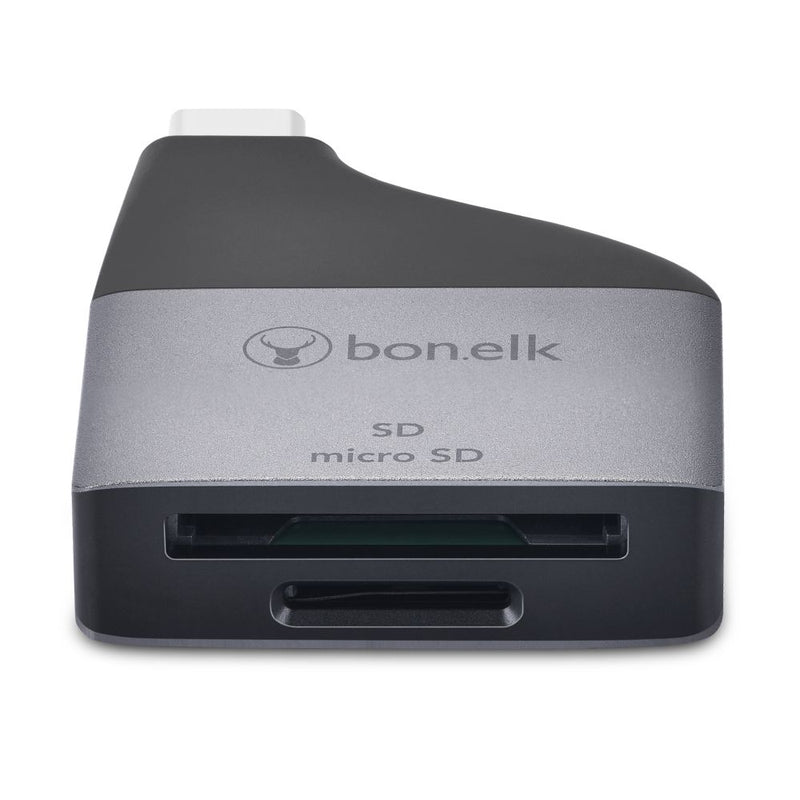 Bonelk USB-C to MicroSD/SD Adapter (Black) Space Grey