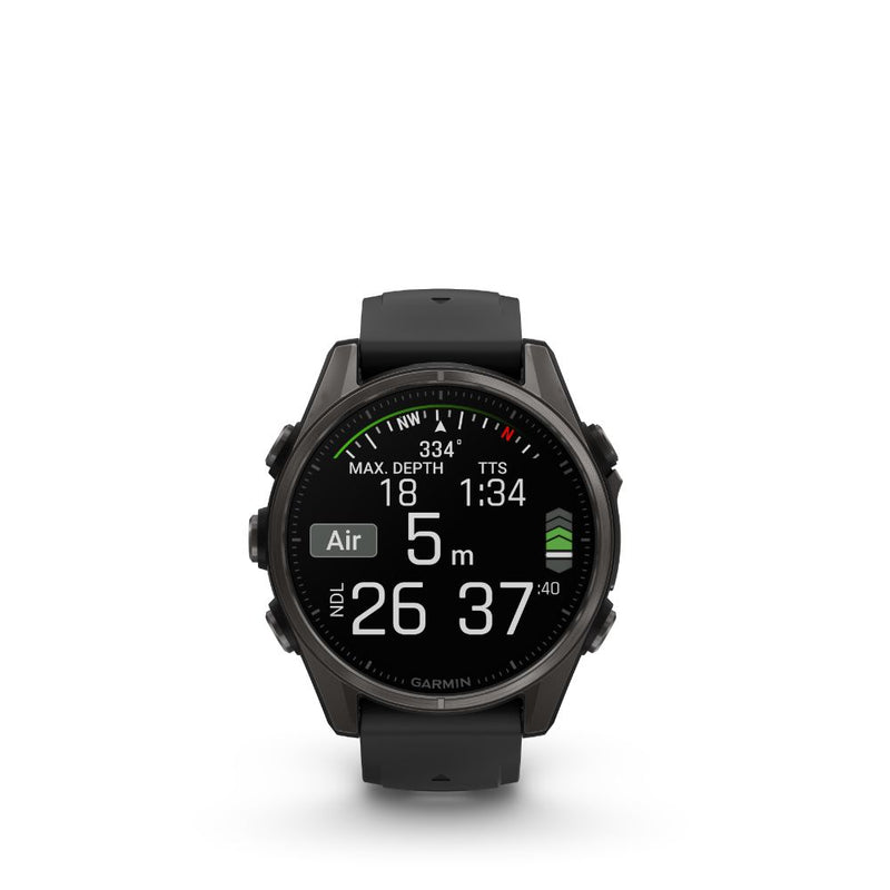 Garmin Fenix 8 47mm AMOLED (Slate Grey with Black Silicone Band)