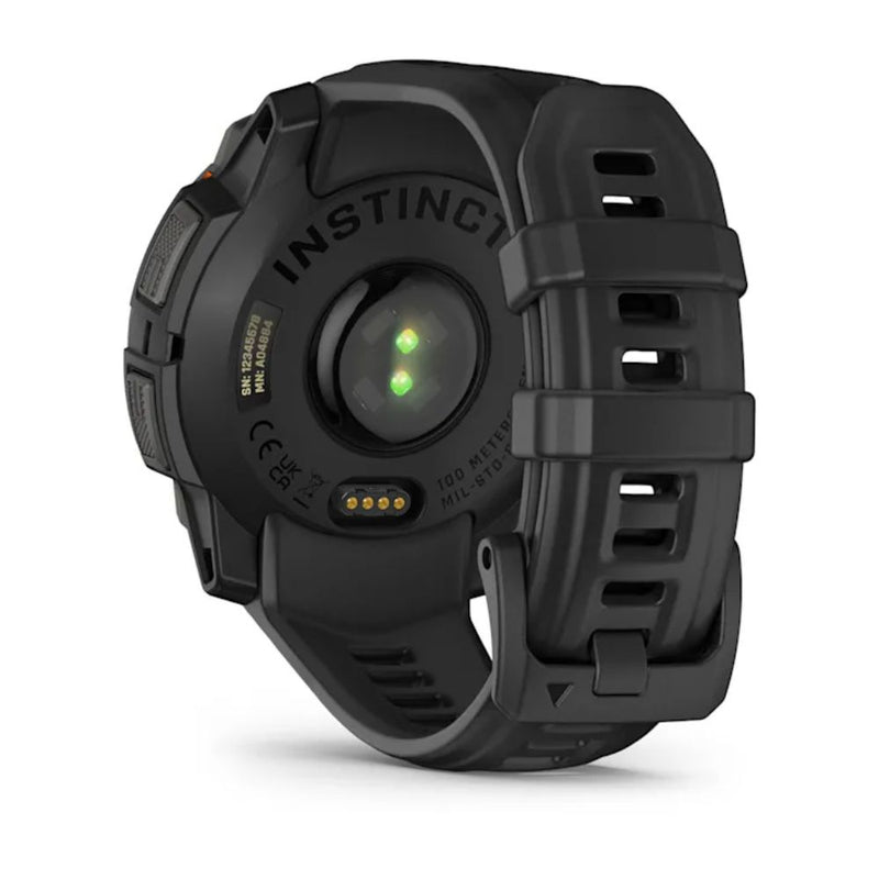 Garmin Instinct 3 – 45 mm, Solar Black with Black Silicone Band