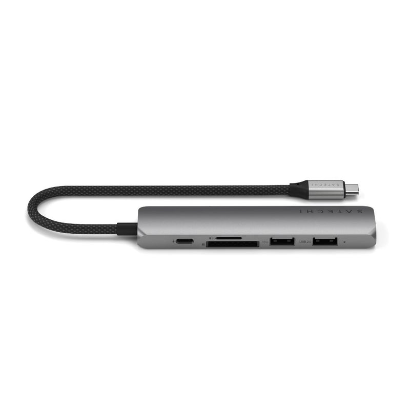 Satechi 6-in-1 USB-C Slim Multi-Port Adapter Space Grey