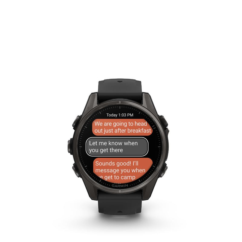 Garmin Fenix 8 47mm AMOLED (Slate Grey with Black Silicone Band)