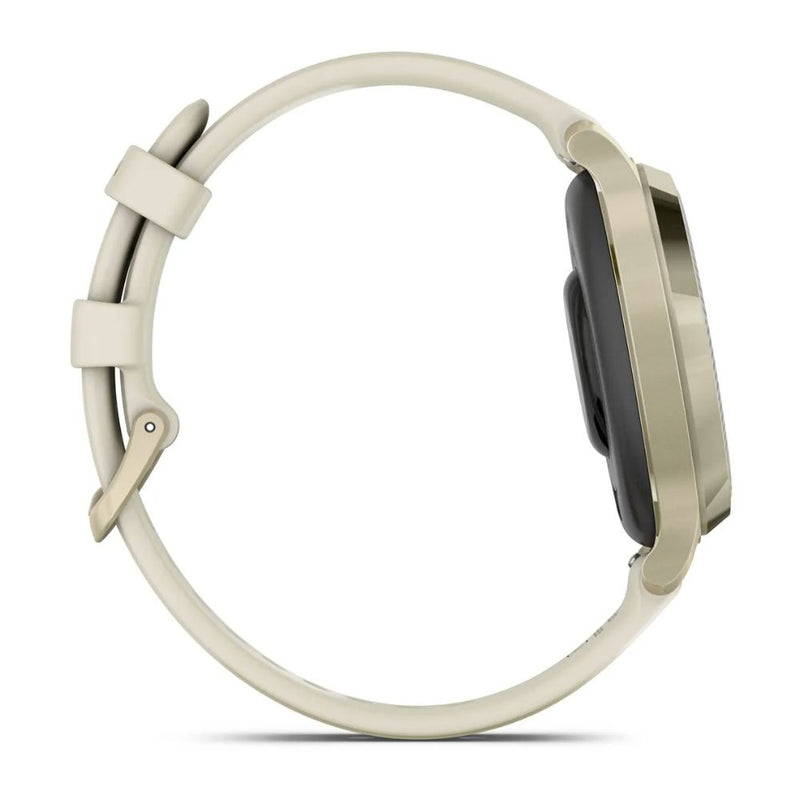 Garmin Lily 2 Active (Cream Gold with Bone Silicone Band)