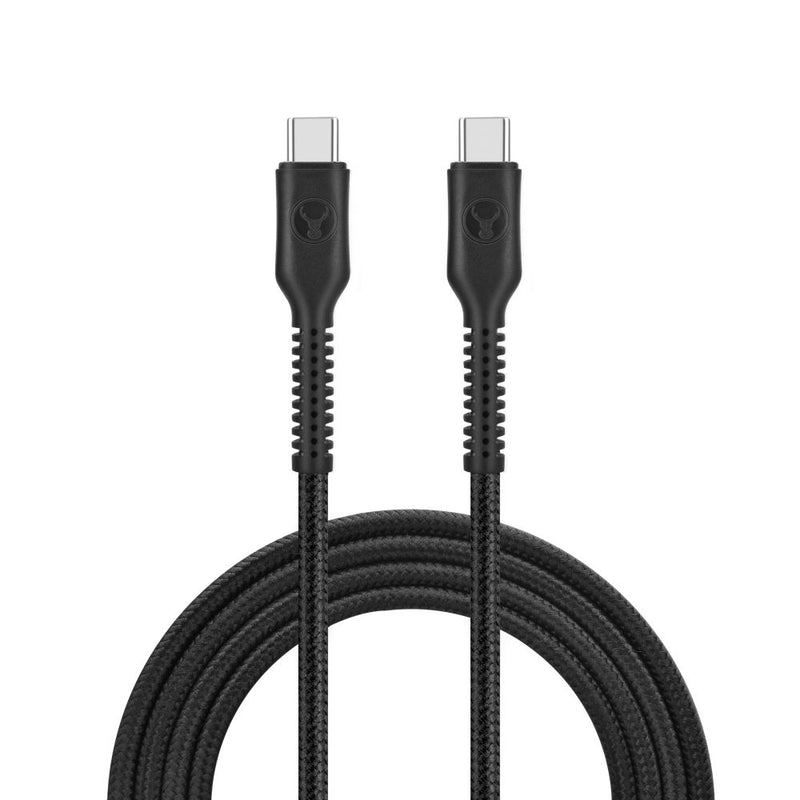 Bonelk Long-Life Easy Grip USB-C to USB-C Cable, 100W 1.2m Black