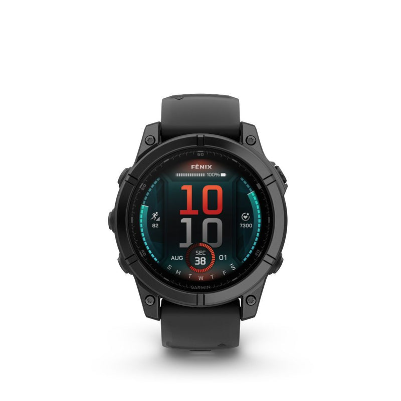 Garmin Fenix E 47mm AMOLED (Slate Grey Steel with Black Silicone Band)