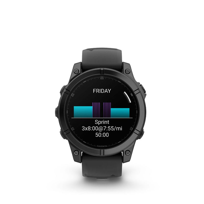 Garmin Fenix E 47mm AMOLED (Slate Grey Steel with Black Silicone Band)