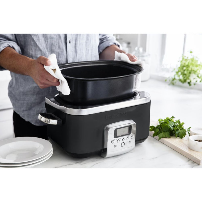 GreenPan Slow Cooker 6L (Black)