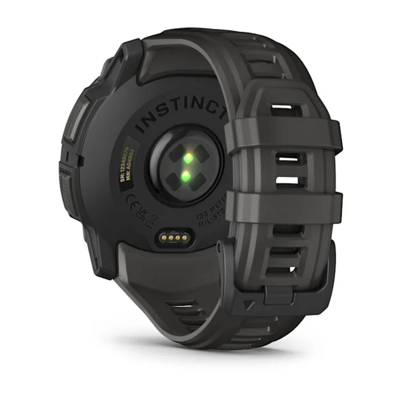 Garmin Instinct 3 – 50 mm, AMOLED Black with Charcoal Silicone Band