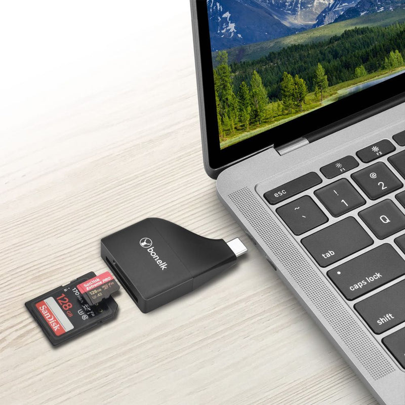 Bonelk USB-C to MicroSD/SD Adapter (Black) null