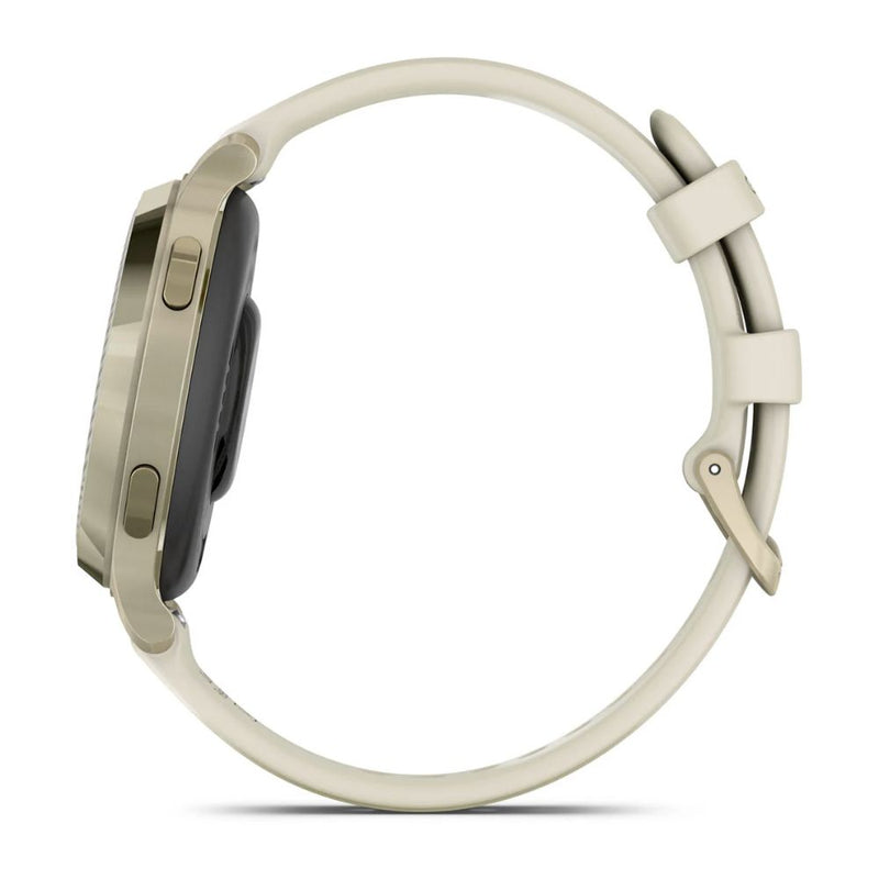 Garmin Lily 2 Active (Cream Gold with Bone Silicone Band)